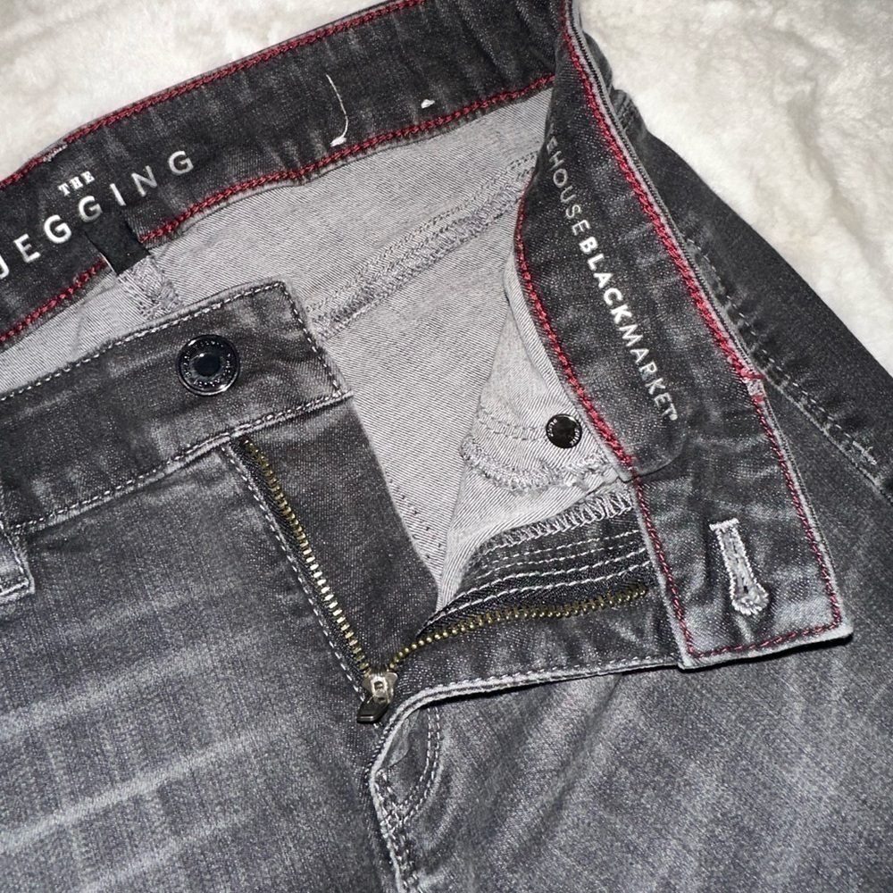 White House Black Market Jeggings Black Gray Size 0 - Picture 6 of 6